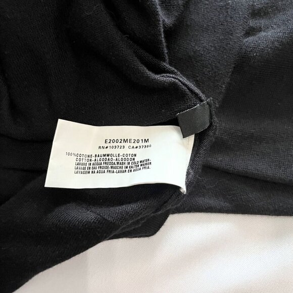 EMPORIO ARMANI BLACK GREY OVERSIZED FLORAL EMBROIDERED SHOULDER SHIFT DRESS - M - Picture 9 of 9